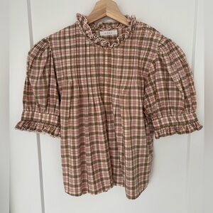 Doen Darien Top - The Austen Plaid - Size Medium